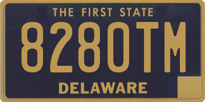 DE license plate 8280TM