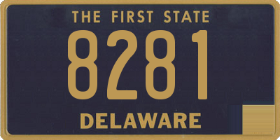 DE license plate 8281