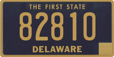 DE license plate 82810