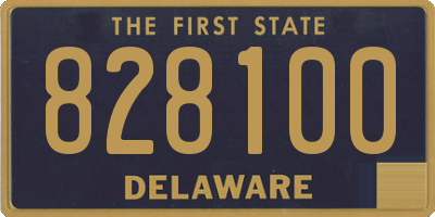 DE license plate 828100