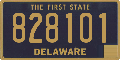 DE license plate 828101