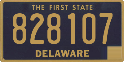 DE license plate 828107
