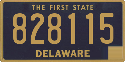 DE license plate 828115