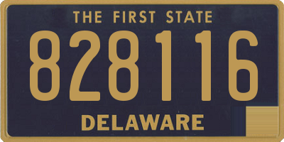 DE license plate 828116