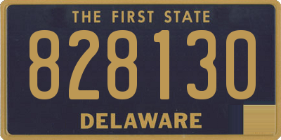 DE license plate 828130