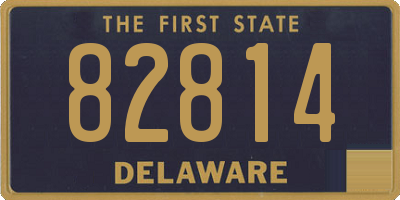 DE license plate 82814