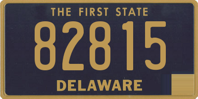 DE license plate 82815