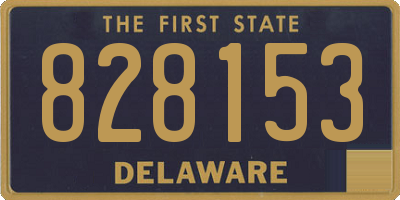 DE license plate 828153