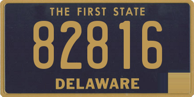 DE license plate 82816