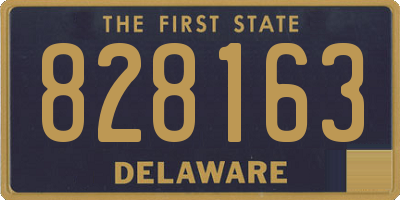 DE license plate 828163