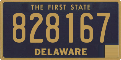 DE license plate 828167