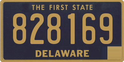 DE license plate 828169