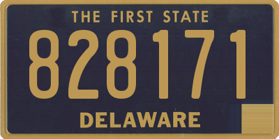 DE license plate 828171