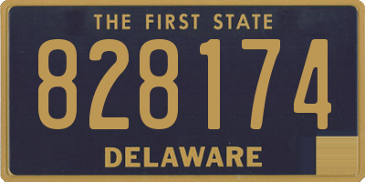 DE license plate 828174