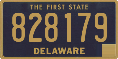 DE license plate 828179