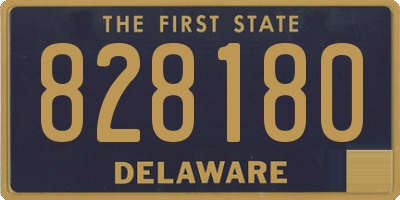 DE license plate 828180