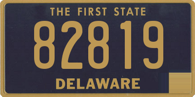 DE license plate 82819