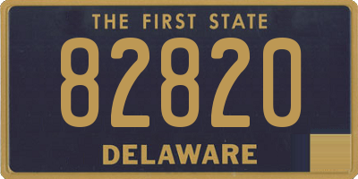 DE license plate 82820