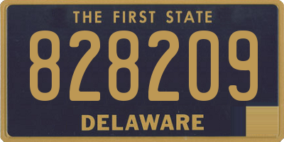 DE license plate 828209