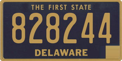 DE license plate 828244