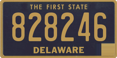 DE license plate 828246