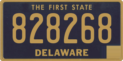 DE license plate 828268