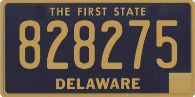 DE license plate 828275