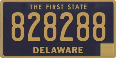 DE license plate 828288