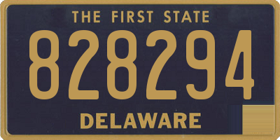 DE license plate 828294