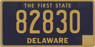 DE license plate 82830