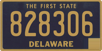 DE license plate 828306