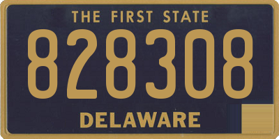 DE license plate 828308