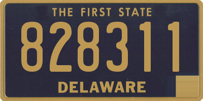 DE license plate 828311