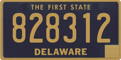 DE license plate 828312