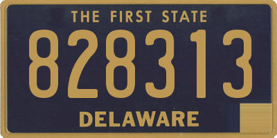 DE license plate 828313