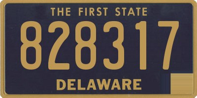 DE license plate 828317