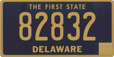 DE license plate 82832