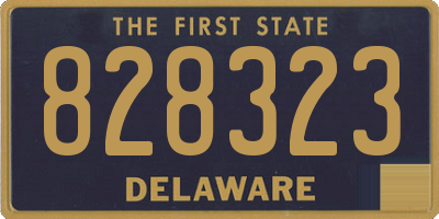DE license plate 828323