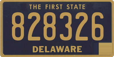 DE license plate 828326