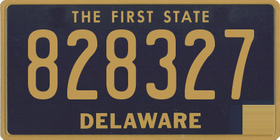 DE license plate 828327