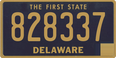 DE license plate 828337