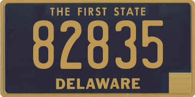 DE license plate 82835