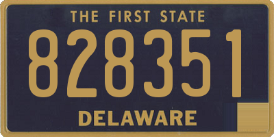 DE license plate 828351