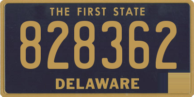 DE license plate 828362