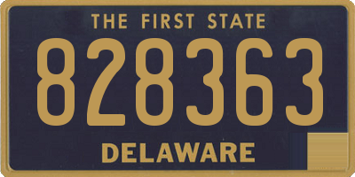 DE license plate 828363