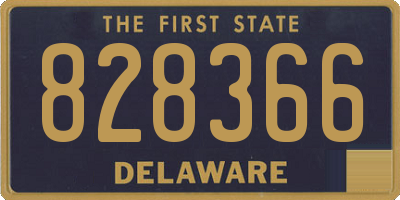 DE license plate 828366