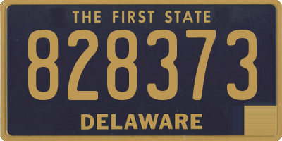 DE license plate 828373