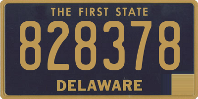 DE license plate 828378