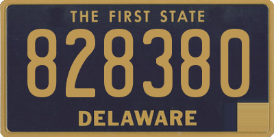 DE license plate 828380