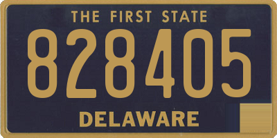 DE license plate 828405